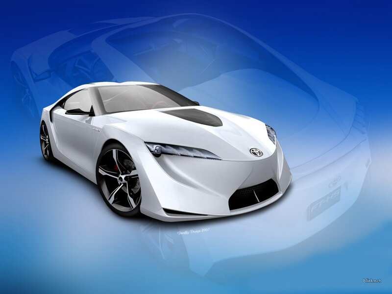 White Toyota sports car