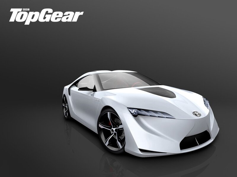 White Toyota sports car