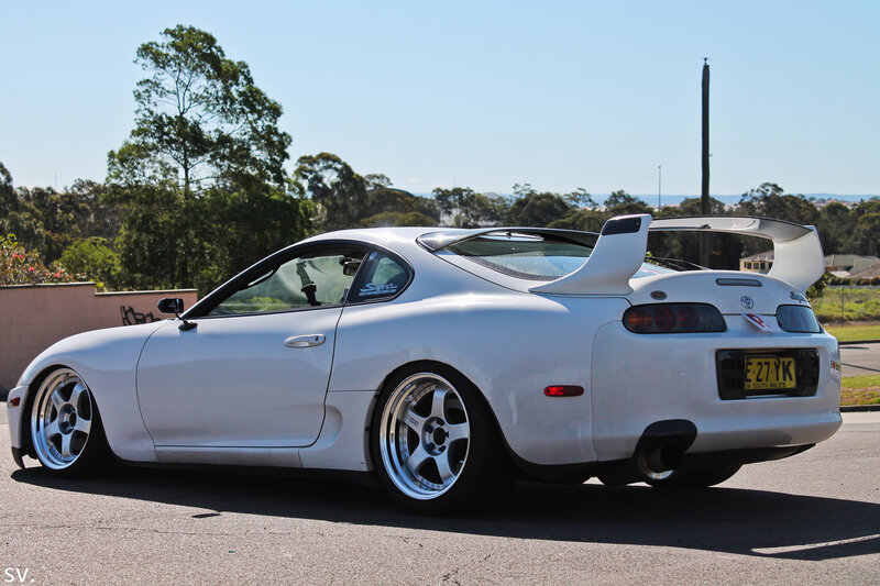 White Toyota Supra — Calm