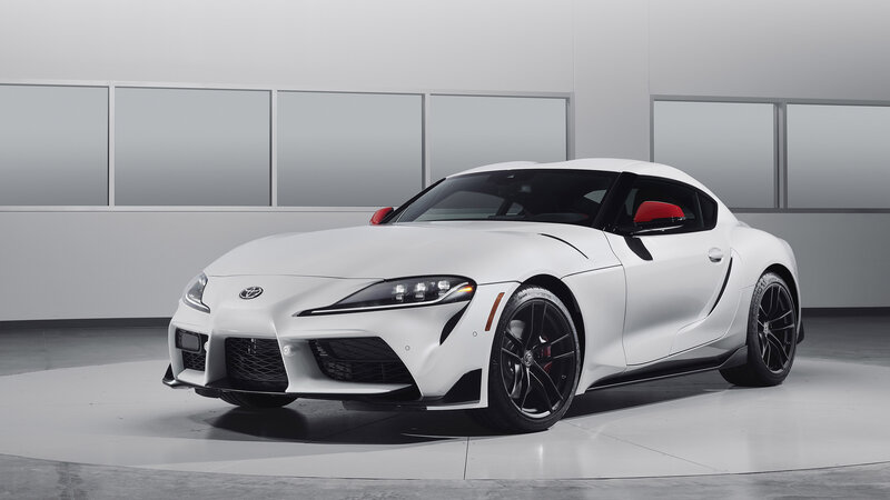 White Toyota Supra Car — Neutral