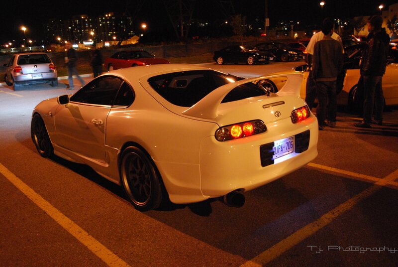 White Toyota Supra — Nocturnal