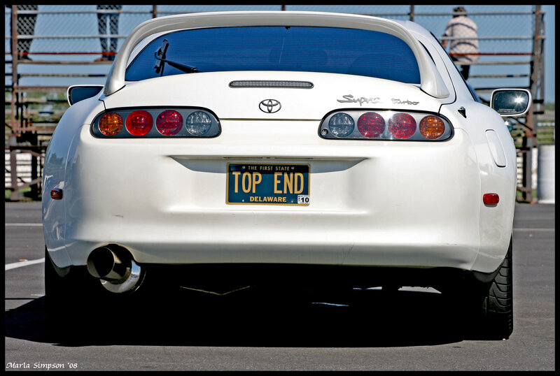 White Toyota Supra