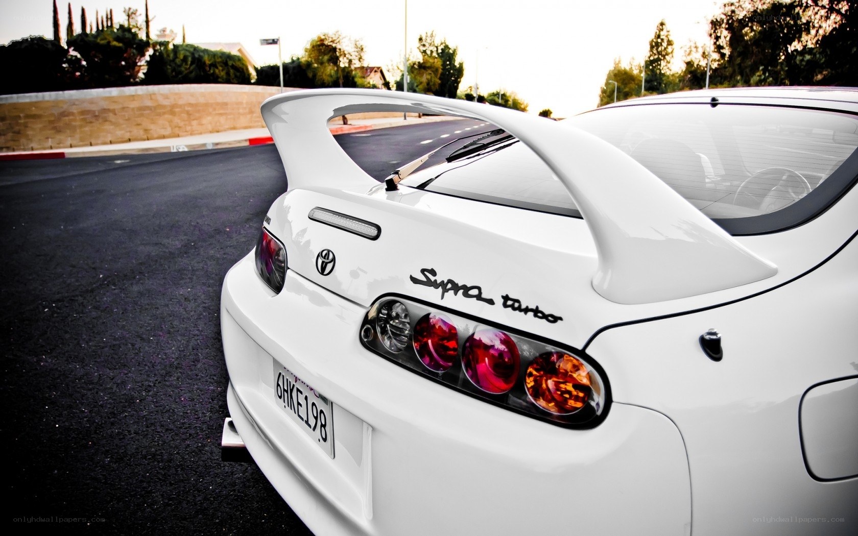 White Toyota Supra Turbo