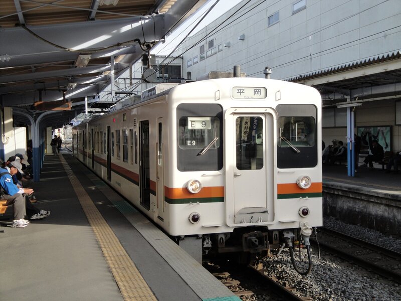 White Train at Station