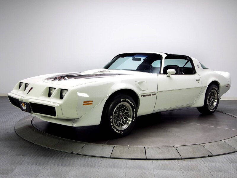 White Trans Am Car
