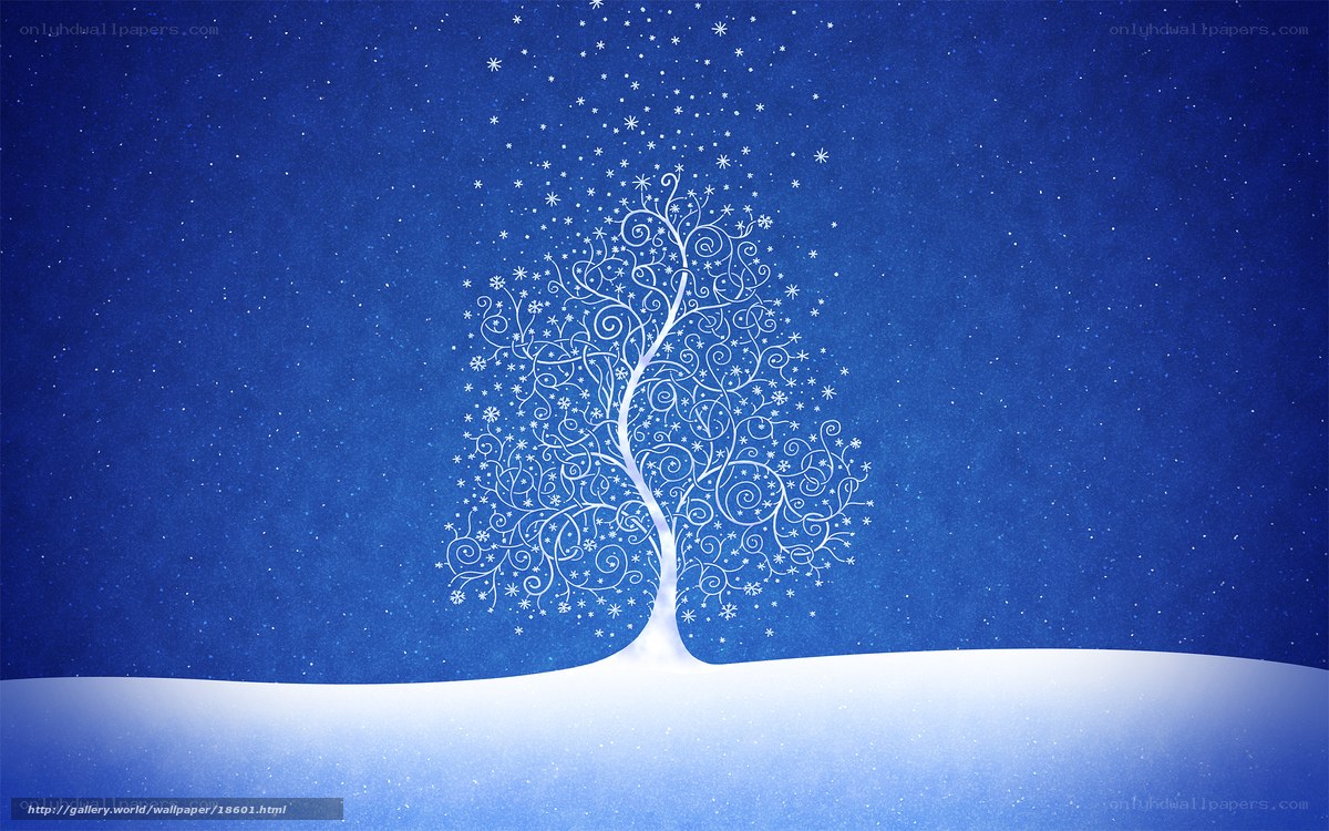 white tree in snowy night