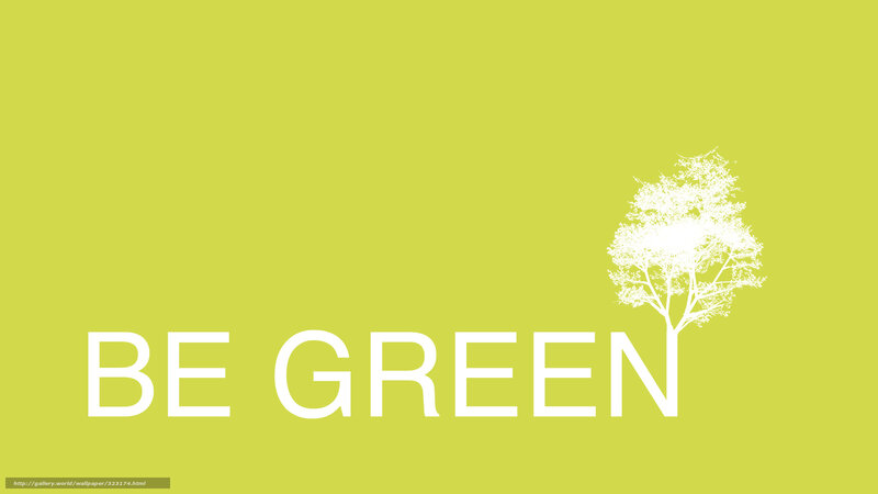 White Tree Silhouette — Green