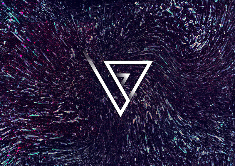 White Triangle Logo — Black