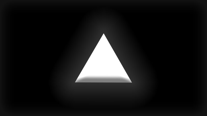 White Triangle on Black
