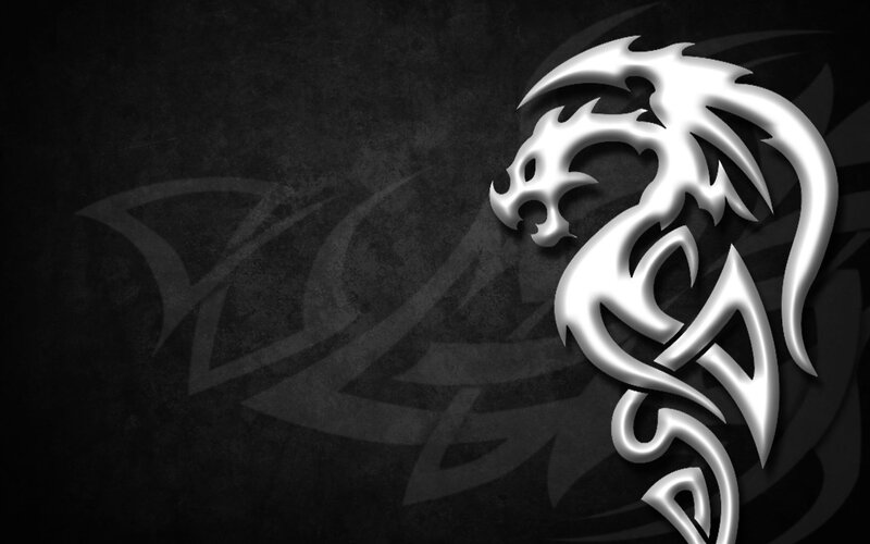 White Tribal Dragon