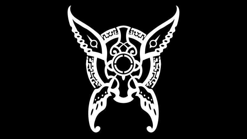 White Tribal Symbol — Mysterious