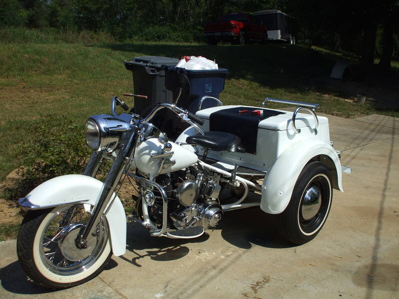 White Trike Motorcycle