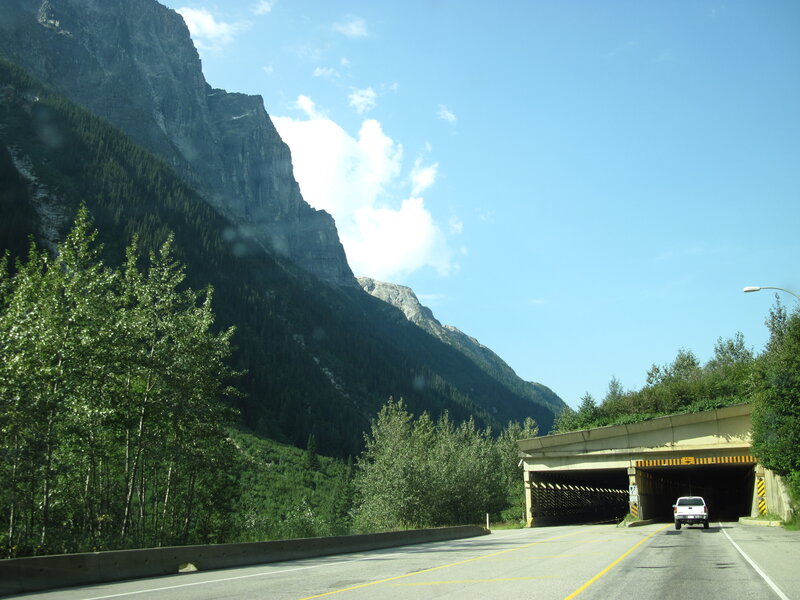 White Truck in Tunnel