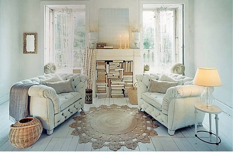 White Tufted Sofas