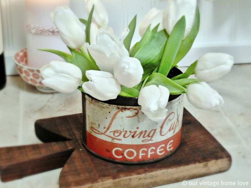 White Tulips in Can