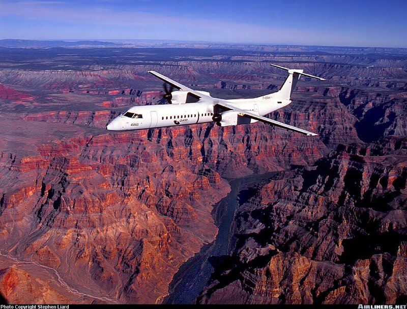 White Turboprop Airplane