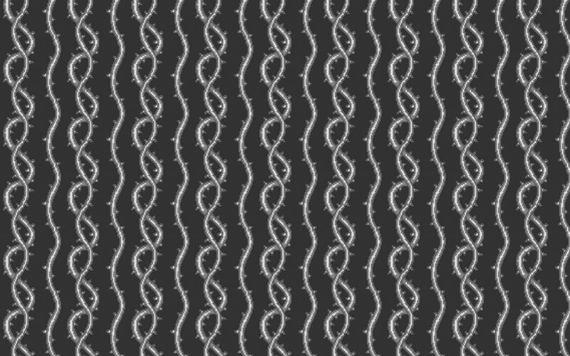 White Twisted Lines on Black