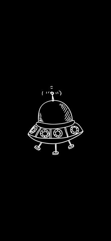 White UFO Drawing