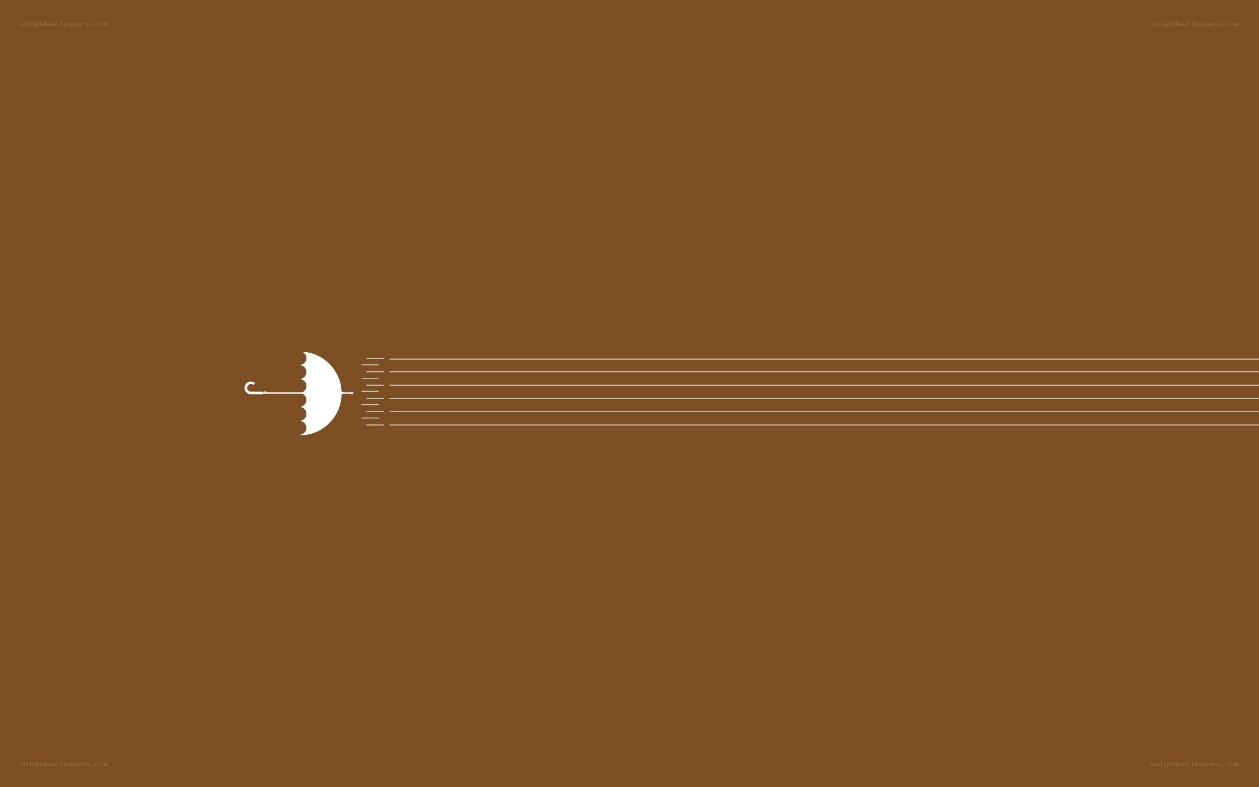 white umbrella on brown background