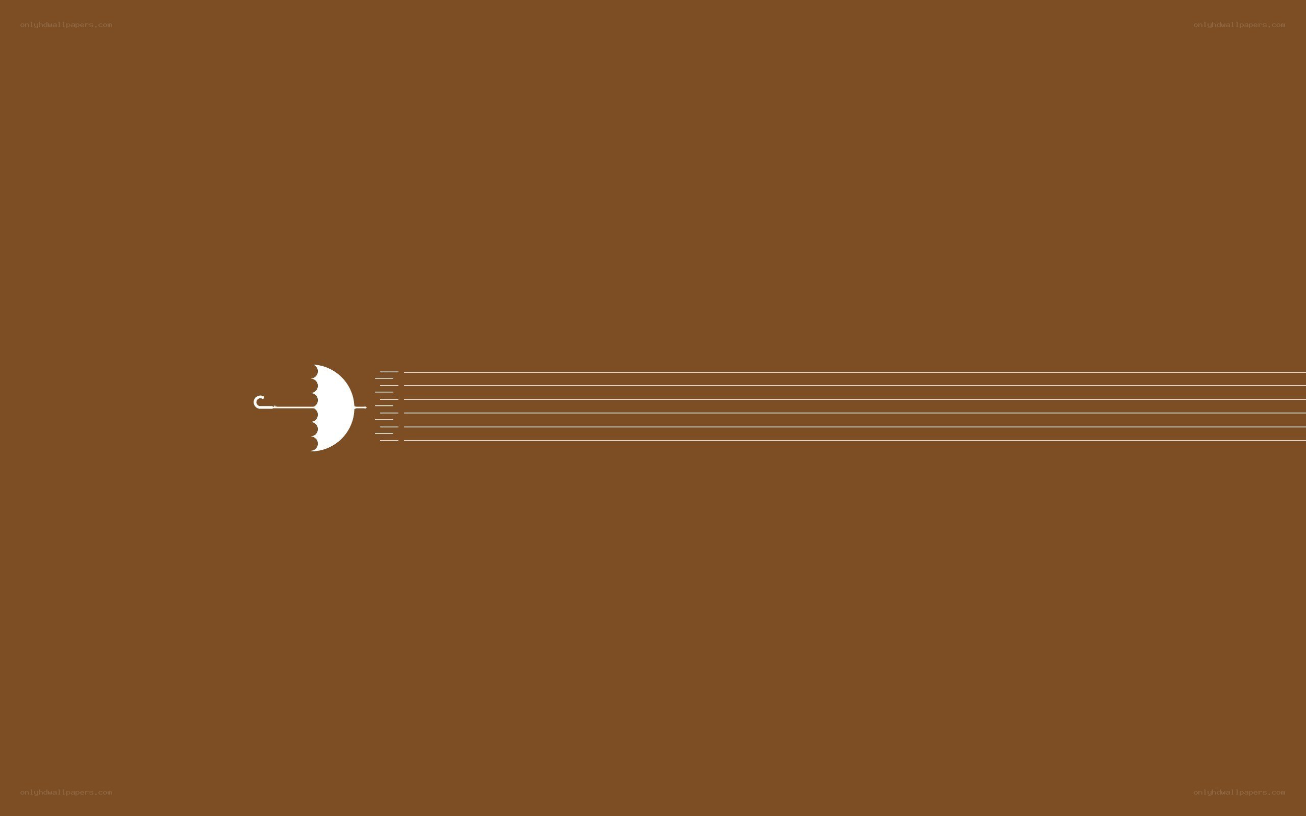 white umbrella on brown background