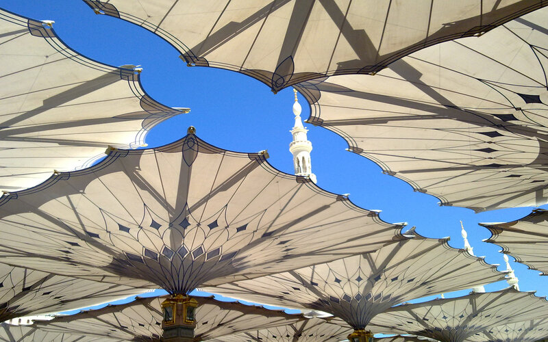 White Umbrellas and Minarets