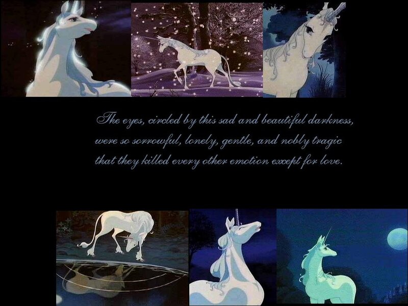 White Unicorn in Night