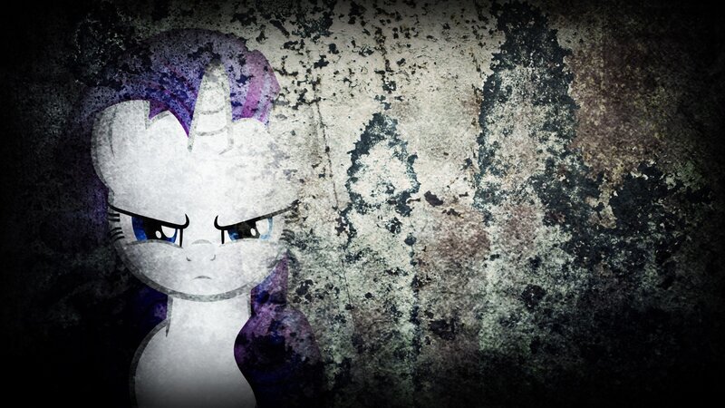 White Unicorn Pony — Gray, Dramatic