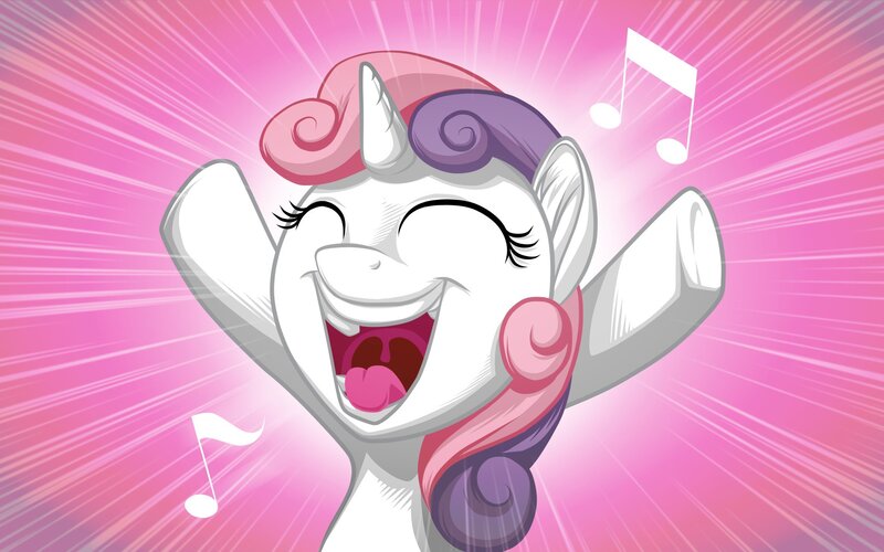 White Unicorn Pony — Pink