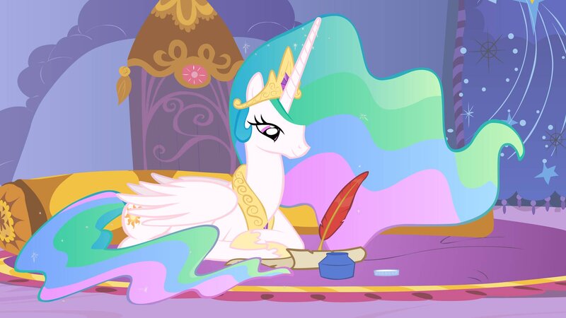 White Unicorn Pony — Purple