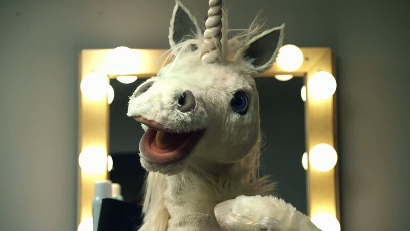 White Unicorn Puppet