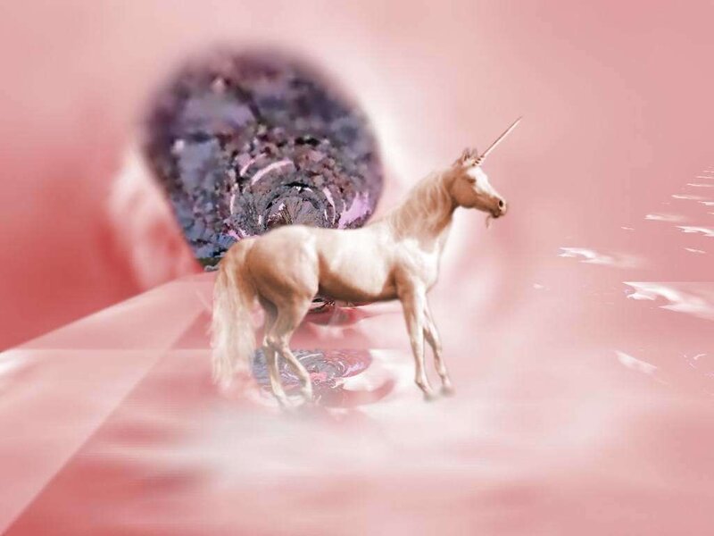White Unicorn Standing