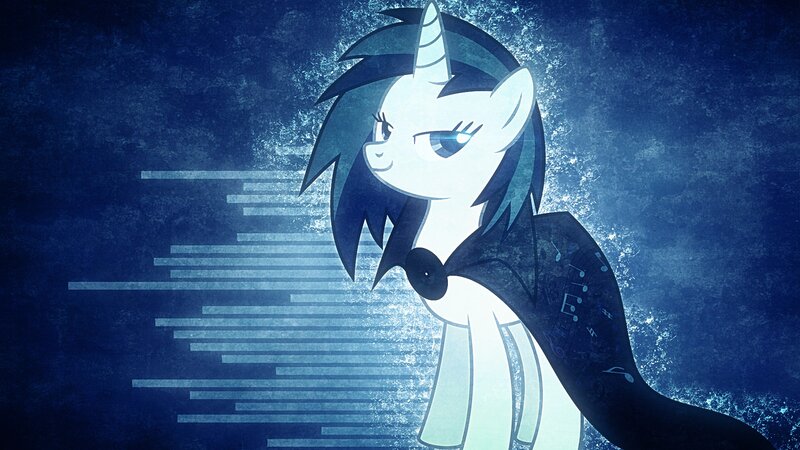 White Unicorn with Black Mane