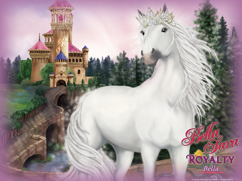 White Unicorn with Crown