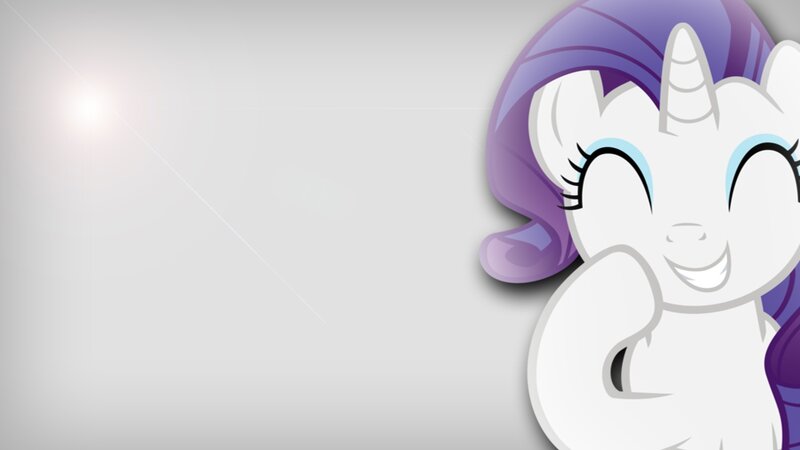 White Unicorn with Purple Mane — Happy
