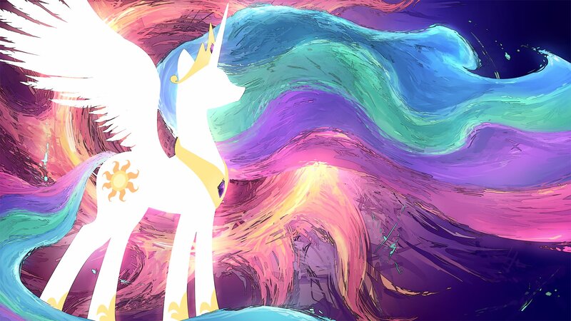 White Unicorn with Wings — Purple