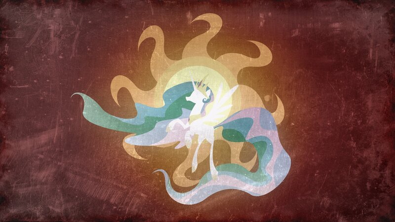 White Unicorn with Wings — Red, Dramatic, Digital Art