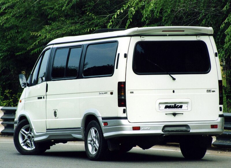 White Van on Road — Neutral, Afternoon