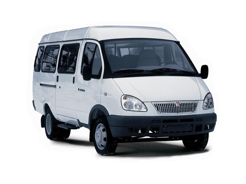 white van on white background