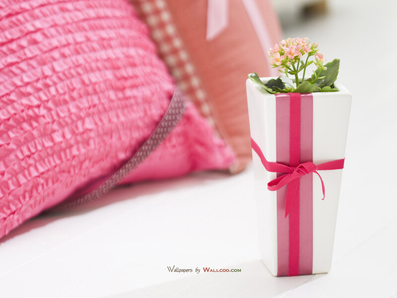 White Vase with Flowers — Serene, Photograph