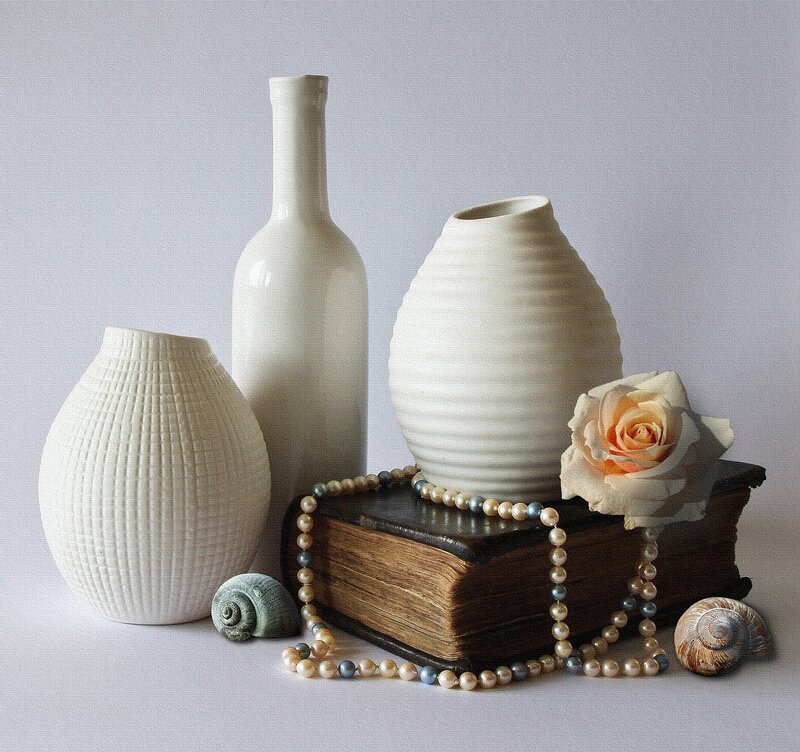 White Vases and Pearls
