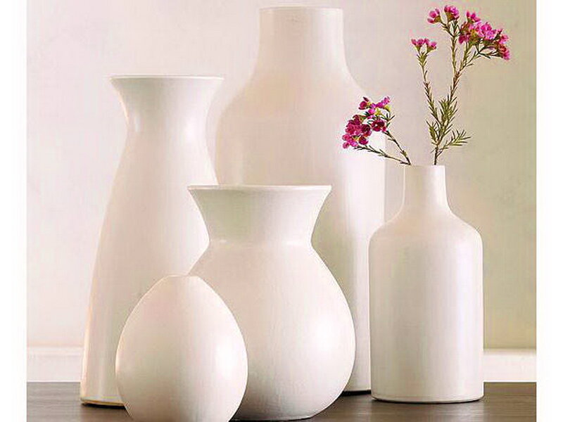 White Vases with Flowers — Serene