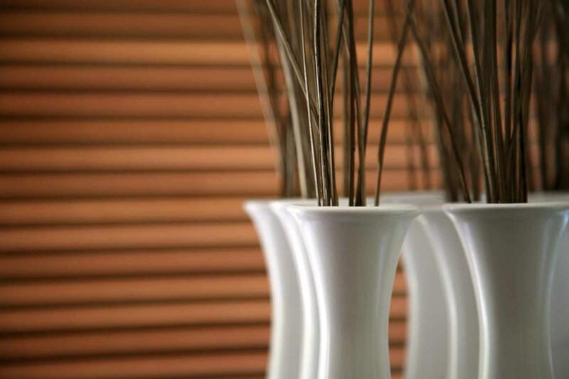 White Vases with Sticks