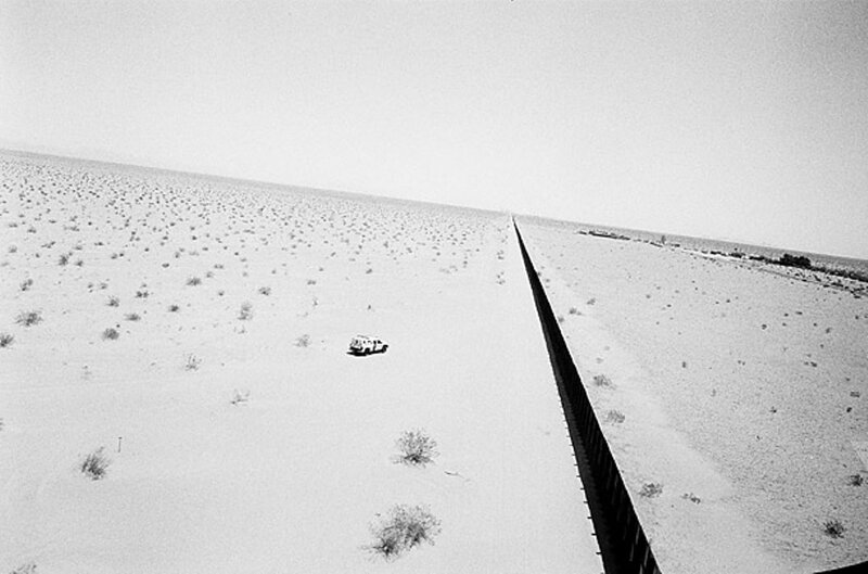 White Vehicle in Desert