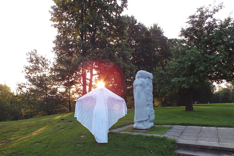 White Veil Sculpture