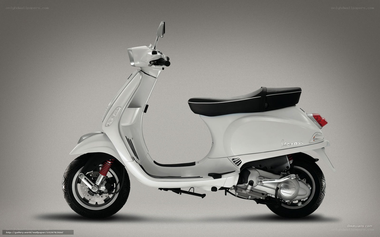 white vespa scooter