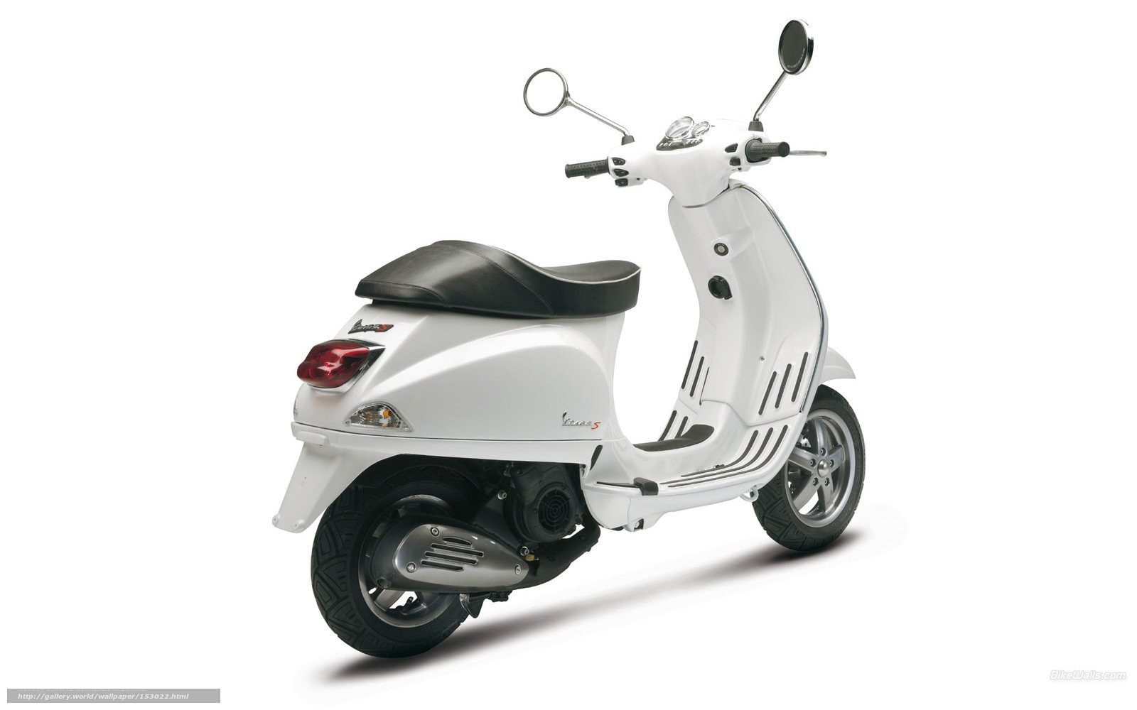white vespa scooter