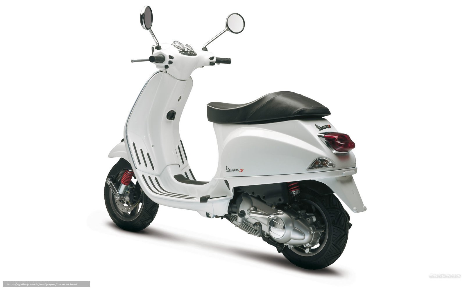 white vespa scooter