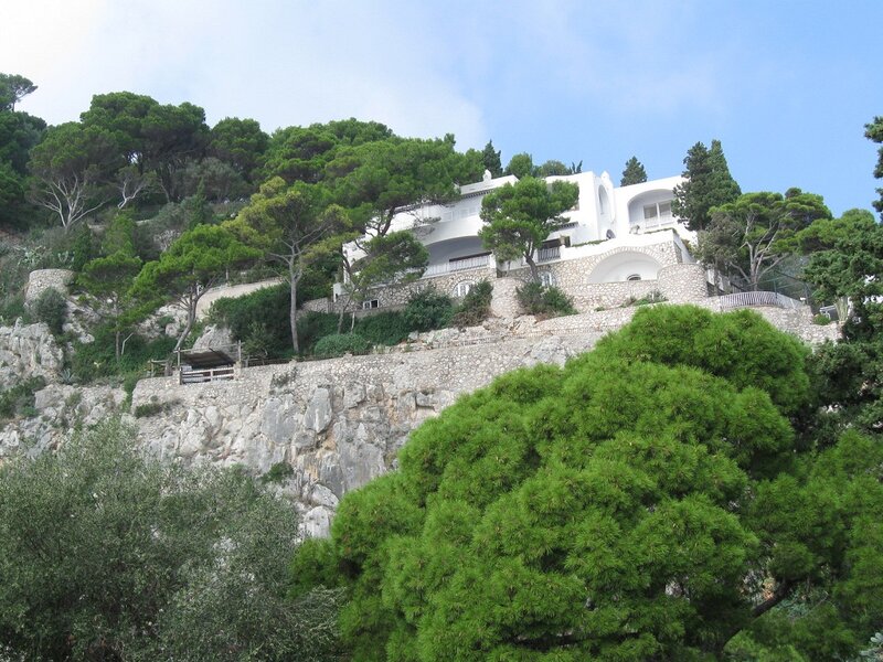 White Villa on Cliff