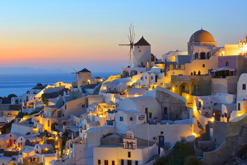 White Village on Cliff