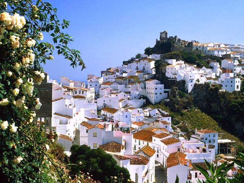 White Village on Hillside — Serene